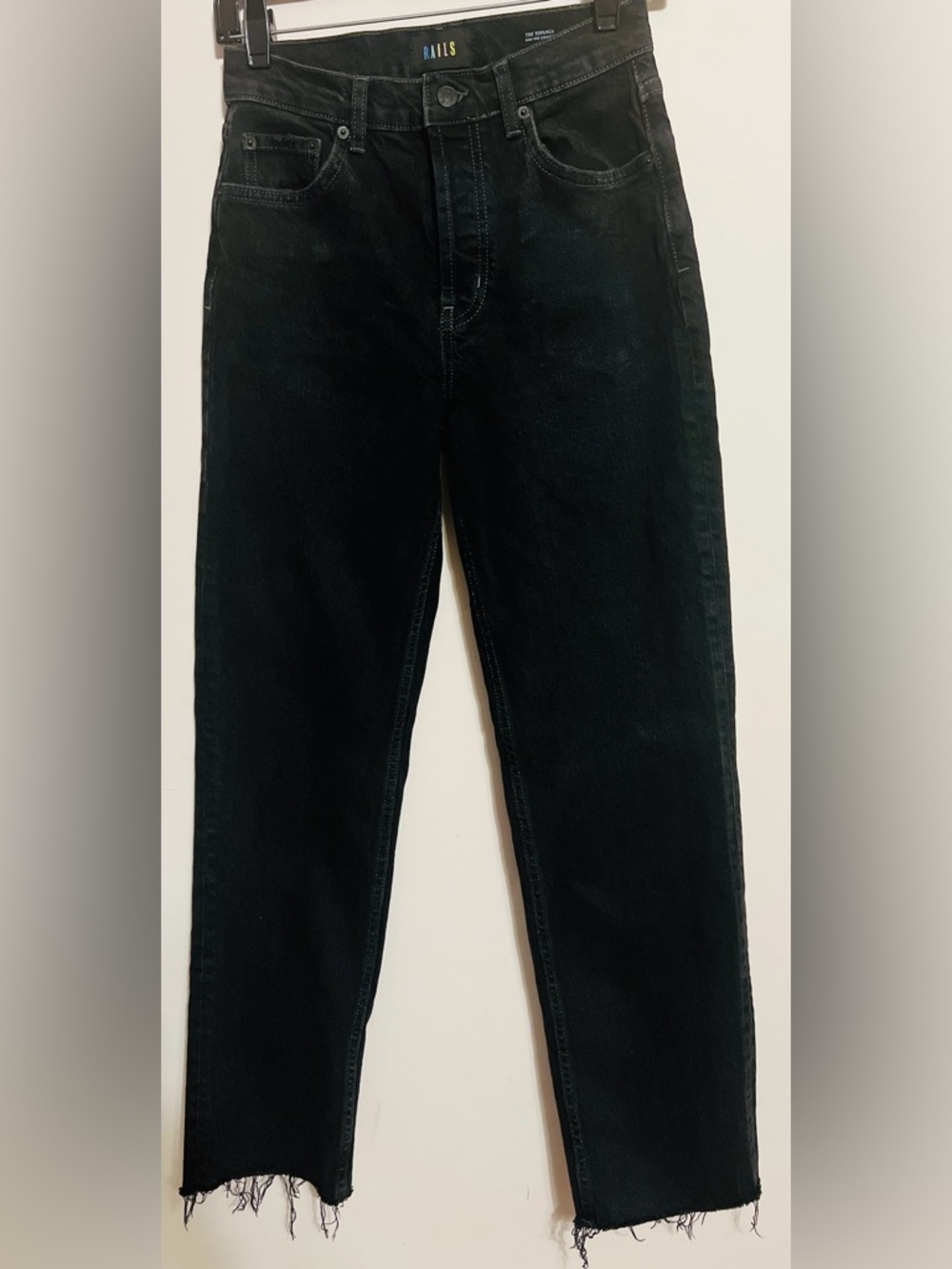 Rails The Topanga Black Straight-Leg Jeans